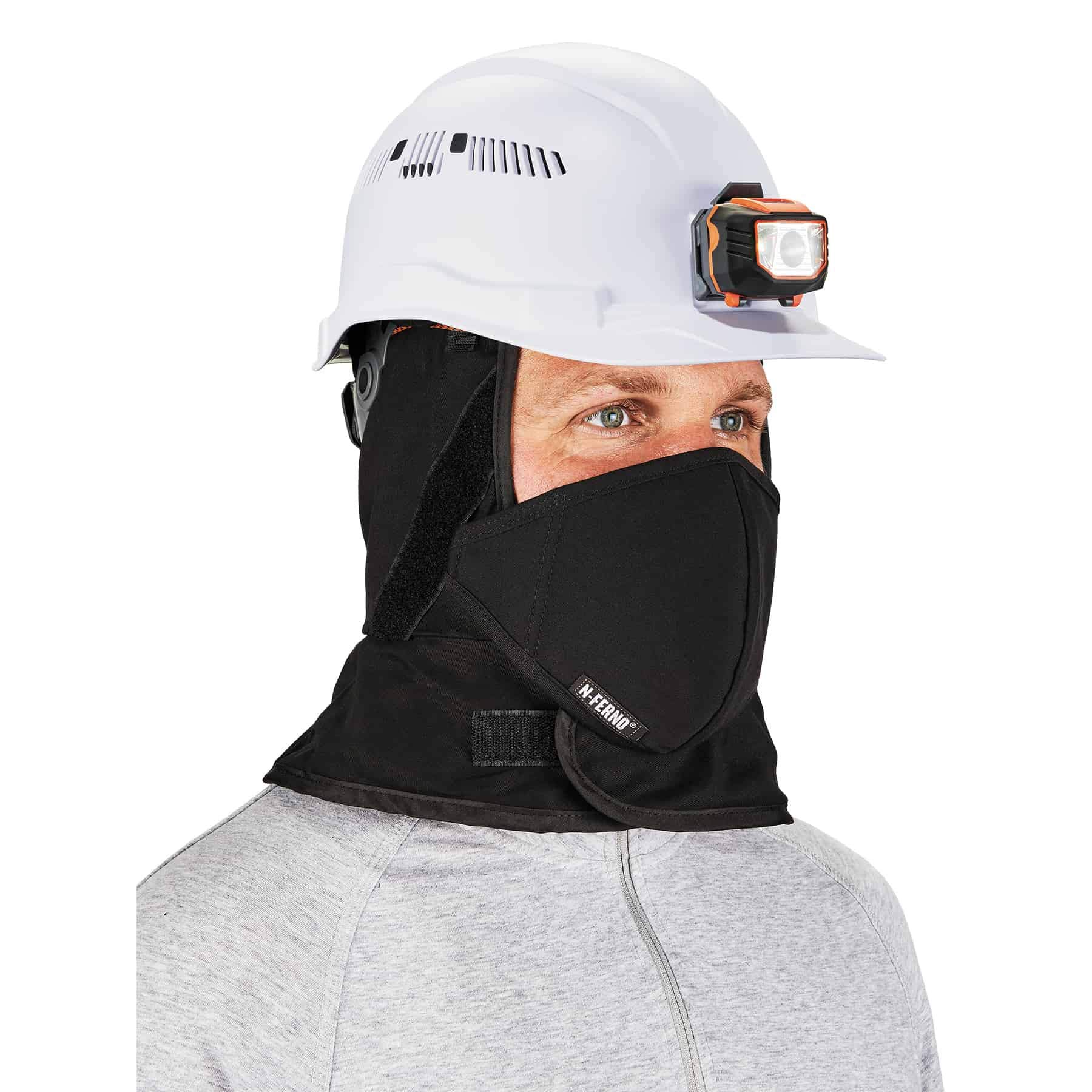 Ergodyne - 16871 Winter Hard Hat Liner with Cotton Mouthpiece, N-Ferno 6871, black, kit