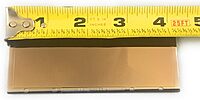 BEST WELDS 901-932-109-11 - 2" Gold Coated Filter Plate, Gold/11,2" x 4.25" Polycarbonate