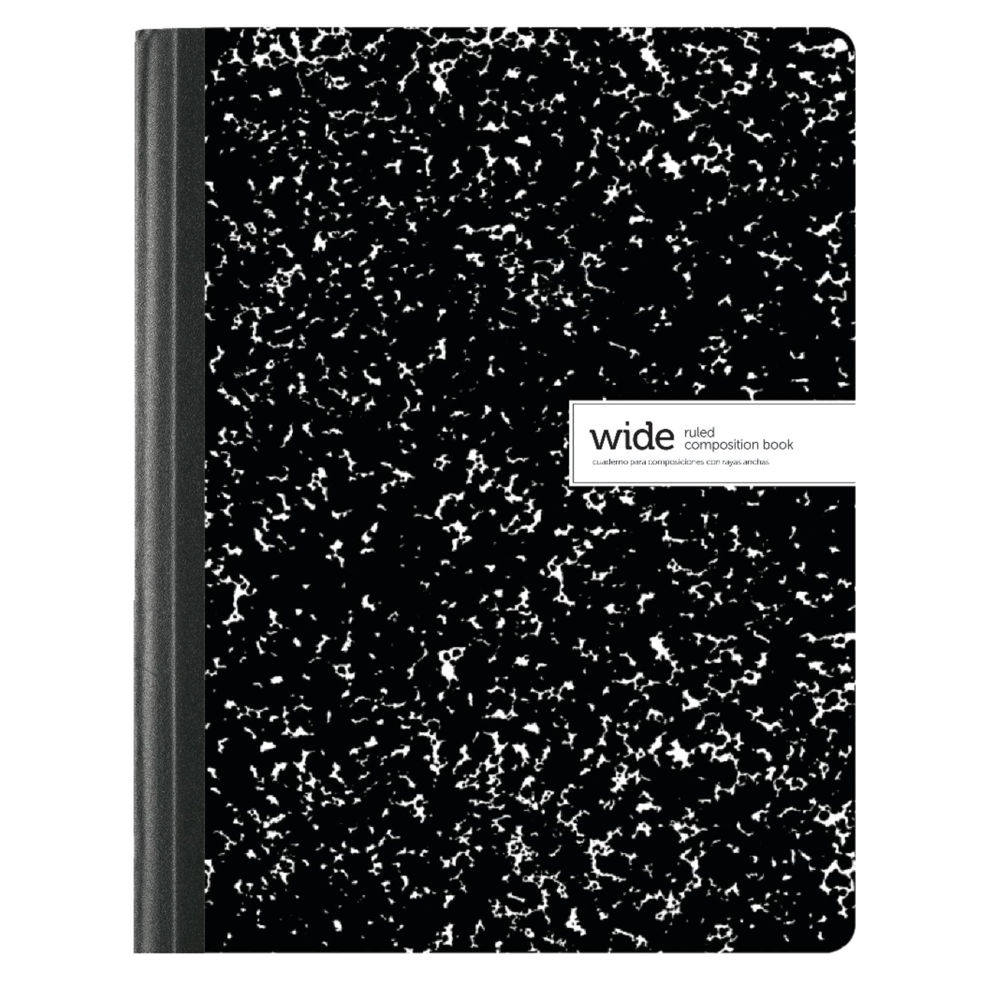 Office Depot Composition Book, 7 1/2in x 9 3/4in, Wide Ruled, 100 Sheets, Assorted Black/White Designs (No Design Choice)