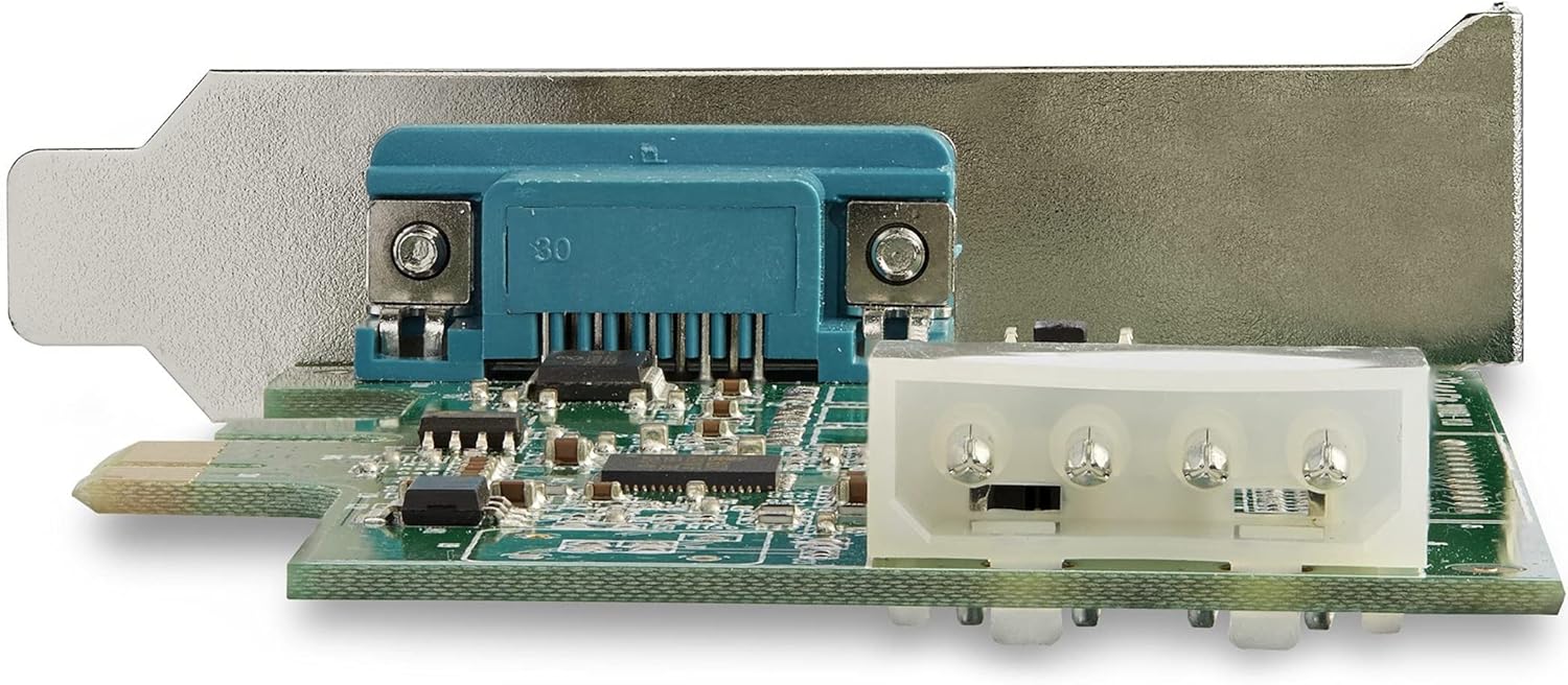 StarTech.com 1-port PCI Express RS232 Serial Adapter Card - PCIe RS232 Serial Host Controller Card - PCIe to Serial DB9