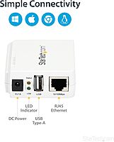 StarTech.com USB 2.0 10/100Mbps Network Print Server