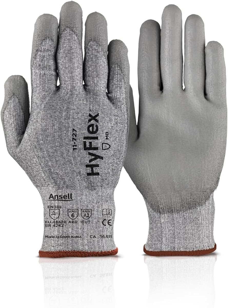 Series 11-727 Puncture-Resistant Gloves: Size X-Large, ANSI Cut N/A, Polyurethane, Series 11-727