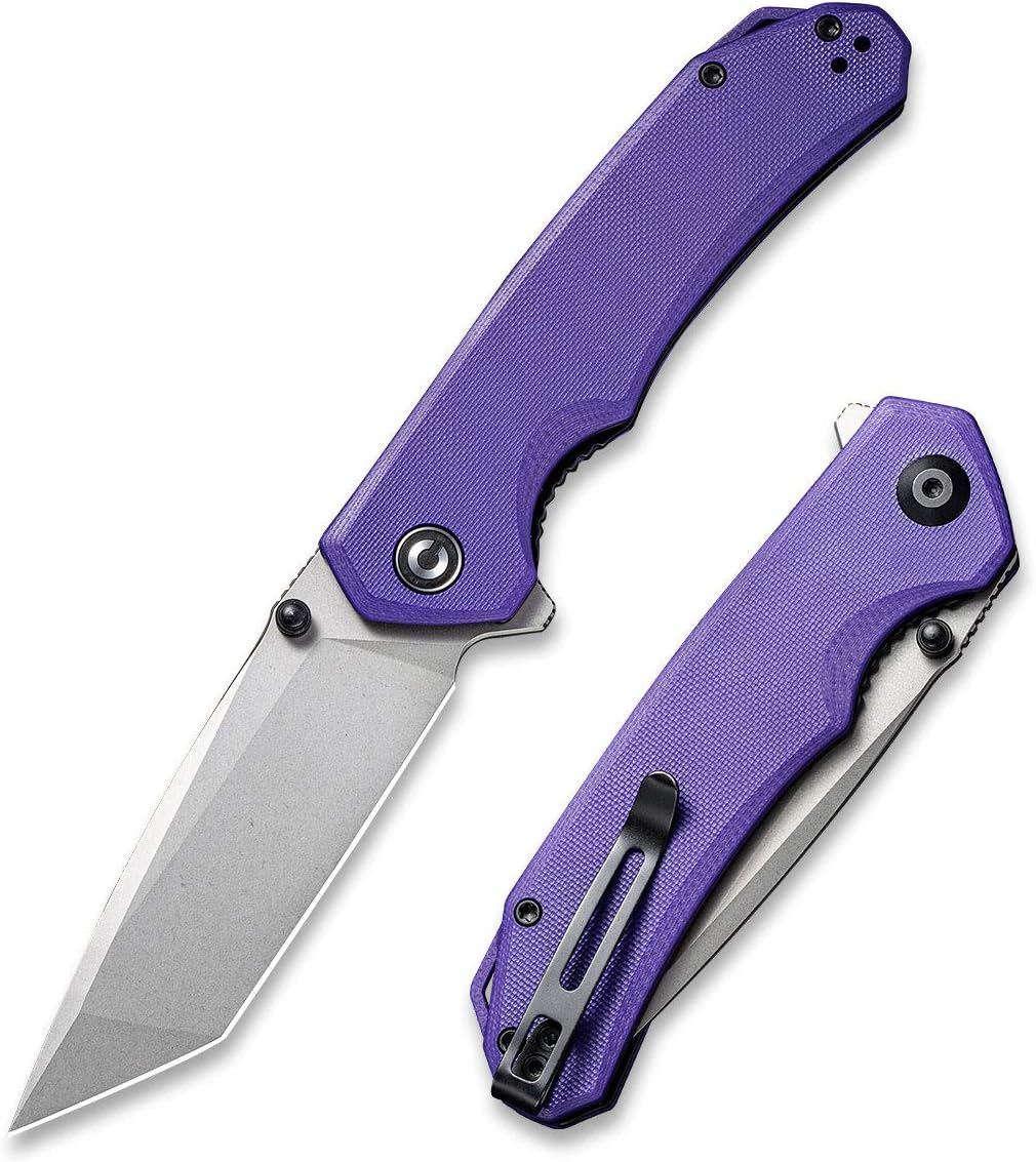 CIVIVI Brazen Folding Pocket Knife D2 Tanto Blade