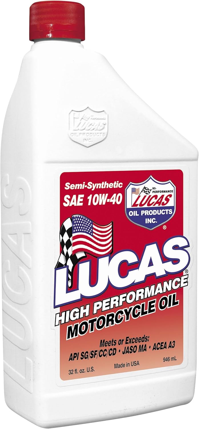 LUCAS OIL Synthetic High Performance Motorcycle Oil