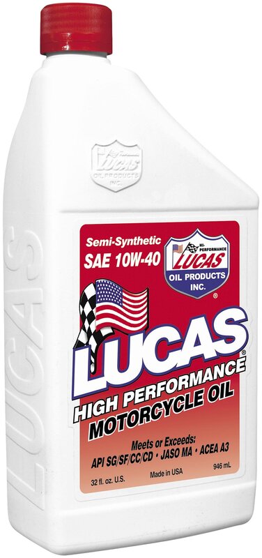 LUCAS OIL Synthetic High Performance Motorcycle Oil