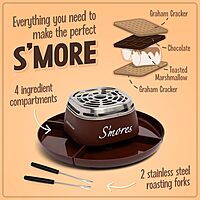 NOSTALGIA Indoor Electric Tabletop S'mores & Fondue Maker