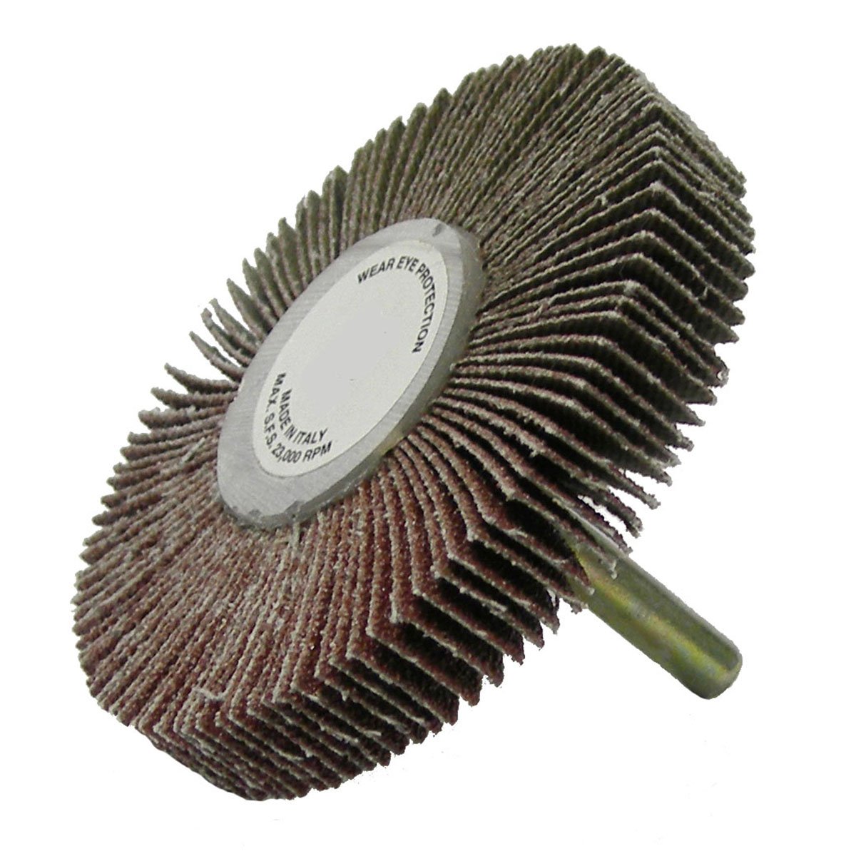 Weiler 52024 3" x 1/2" Coated Abrasive Flap Wheel, 1/4" Stem, 60 Grit (Pack of 10)