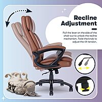 Serta Fairbanks Big & Tall Executive Office Chair, Ergonomic Comfy High-Back ComputerChairs with Lumbar Support