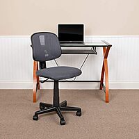 Flash Furniture Flash Fundamentals Mesh Mid-Back Swivel Task Office Chair with Pivot Back