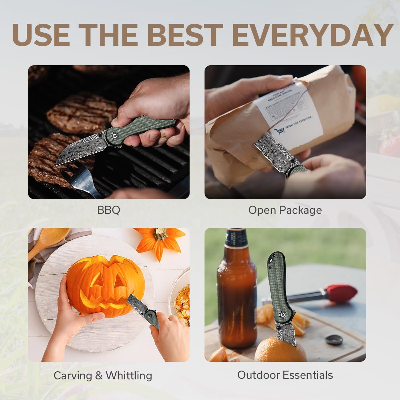 CIVIVI Elementum Folding Knife - Wharncliffe