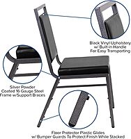 Flash Furniture HERCULES Series Square Back Stacking Banquet Chair