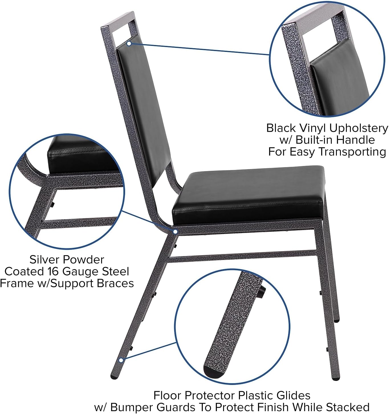 Flash Furniture HERCULES Series Square Back Stacking Banquet Chair