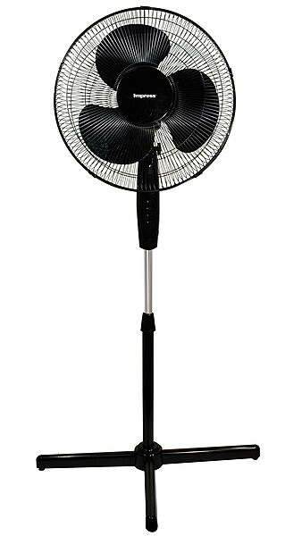 Impress Handi-Fan Oscillating Stand Fan, 52inH x 21inW x 16inD, White
