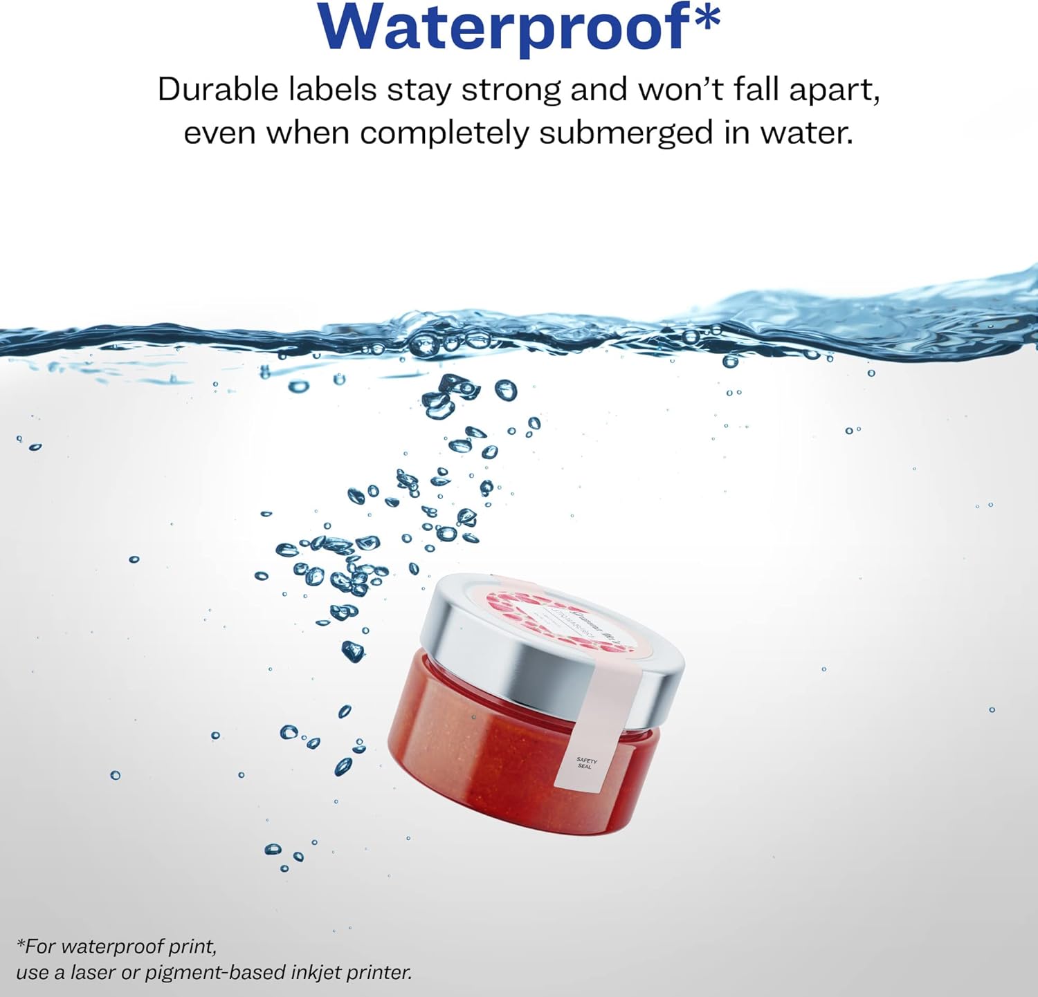 Avery Durable Waterproof Wraparound Band Labels, Sure Feed Technology, 1.5 x 3.5 in