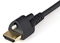 StarTech.com 1m(3ft) HDMI Cable with Locking Screw - 4K 60Hz HDR - High Speed HDMI 2.0 Monitor Cable with Locking Screw