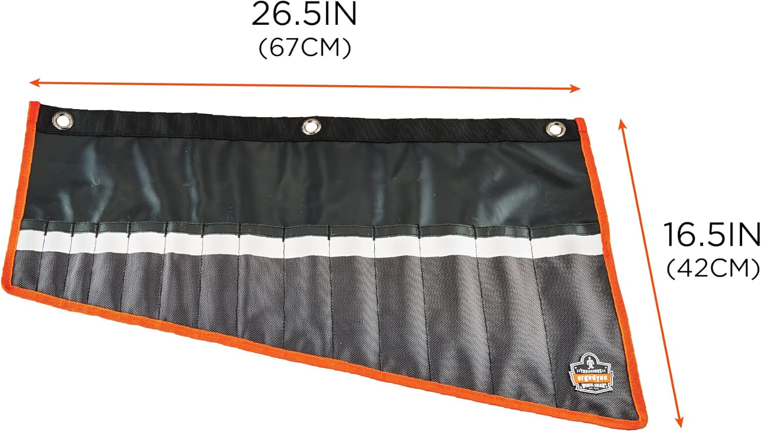 Ergodyne Arsenal 5873 Wrench Roll-Up, 14-Pocket Organizer