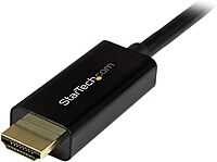 StarTech.com 3ft (1m) DisplayPort to HDMI Cable - 4K 30Hz - DisplayPort to HDMI Adapter Cable - DP 1.2 to HDMI Monitor Cable Converter - Latching DP Connector - Passive DP to HDMI Cord (DP2HDMM1MB)
