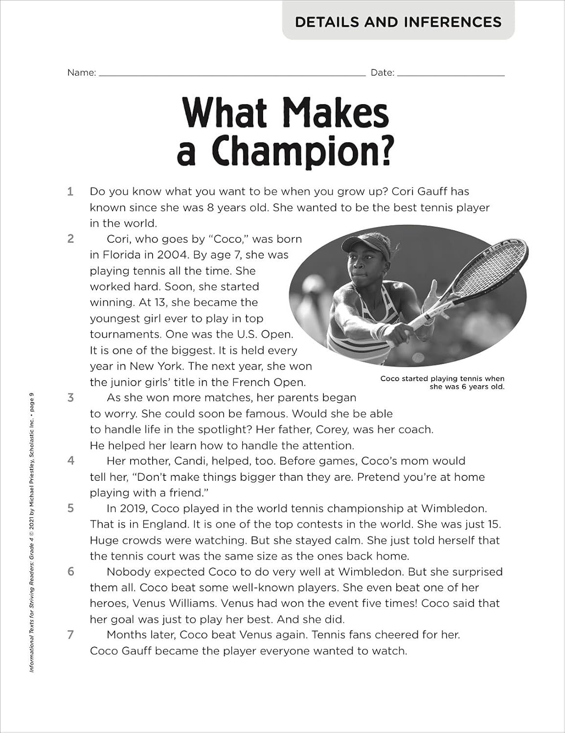 Informational Texts for Striving Readers: Grade 4 (Indian Head)