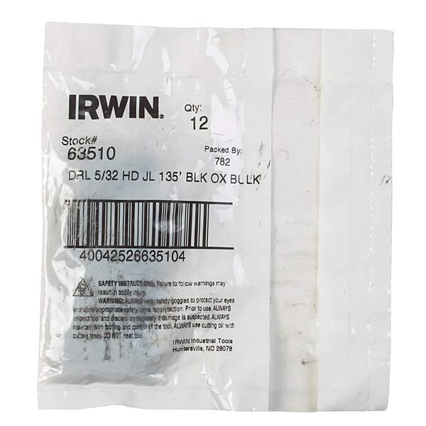 Irwin-Drl 5/32 Hd Jl 135Ft Blk Ox Bulk 63510