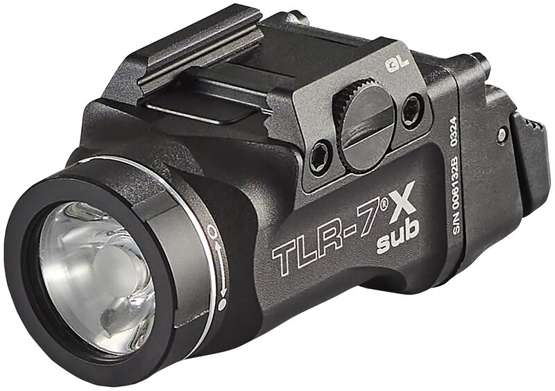 Streamlight 69405 TLR-7 X sub USB 500-Lumen 5000-Candela Weapon Light Designed Exclusively and Solely for Railed Glock 43X/48 MOS/43X/48 Rail Handguns with Mounting Kit, Key, and Multi-Tool, Black