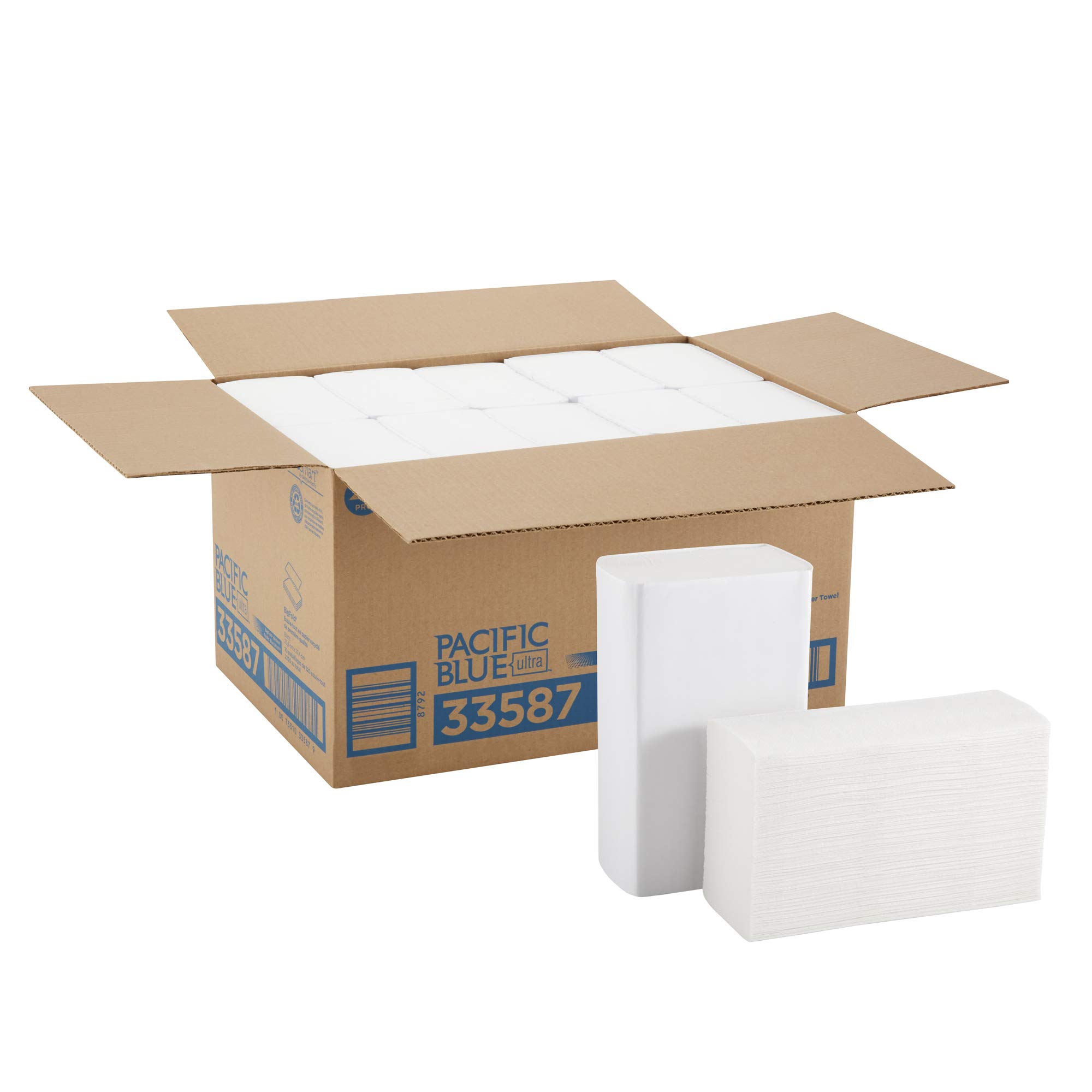 Pacific Blue Ultra Bigfold Recycled Paper Towels by GP PRO (Georgia-Pacific), 33587, 220 Paper Towels Per Pack