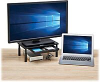 Tripp Lite Single Monitor Riser Stand for Desk with Storage Drawer, Height Adjustable