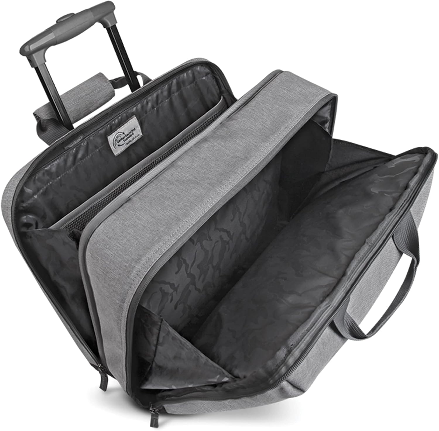 Solo New York Underseat Rolling Catalog Case - Roller Laptop Bag with Wheels, Wheeled Briefcase for Women & Men