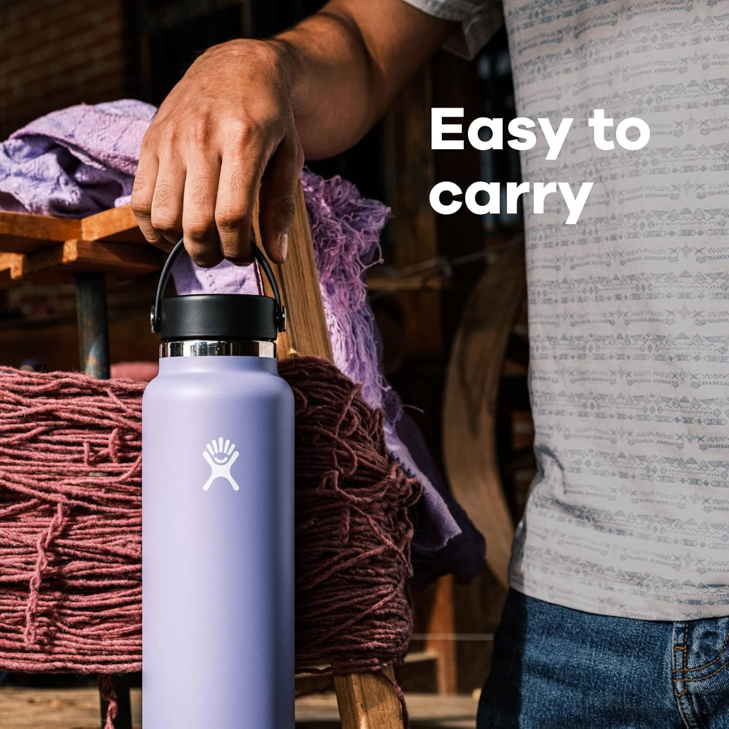 Hydro Flask Wide Mouth Insulated Water Bottle with Flex Cap