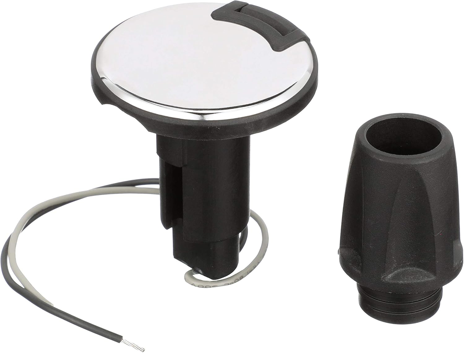 Attwood 910R2PSB-7 LightArmor™ 910R Series Round Plug-in Light Base — for All-Around Pole Light, 2-Pin