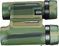 Bushnell 130106C H2O Roof Bak-4 WP/FP Twist Up Eyecups Binoculars with 6 L Clamshell, 10 x 25mm, Camo