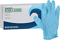 Boardwalk Disposable General-Purpose Powder-Free Nitrile Gloves, Large, Blue, 5mil, Box Of 100 Gloves