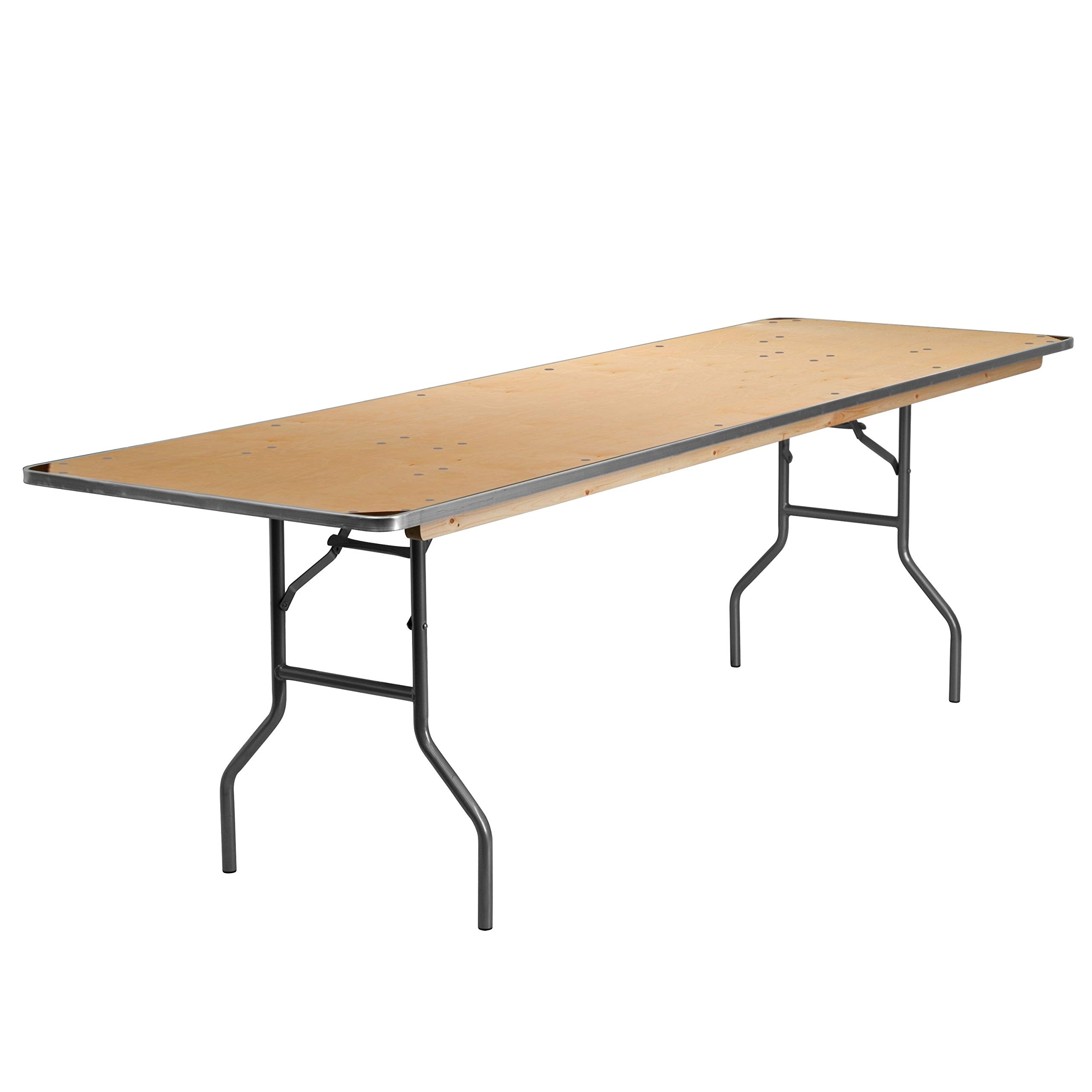 Flash Furniture Fielder 8' Rectangular All-Occasion Birchwood Folding Event Table
