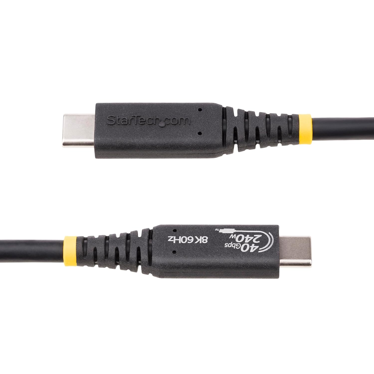 StarTech.com 50cm (1.6ft) USB4 Cable, USB-IF Certified USB-C Cable, 40Gbps, 240W PD 3.1, 8K 60Hz