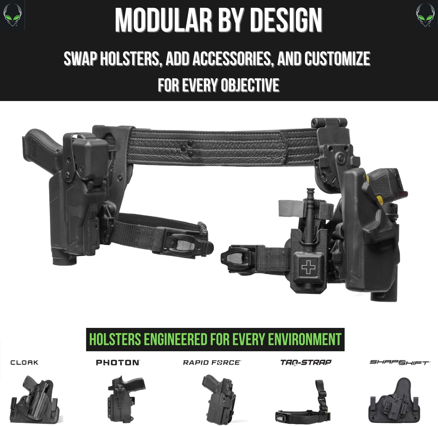 ALIEN GEAR Rapid Force Dynamic Drop Leg Holster Platform