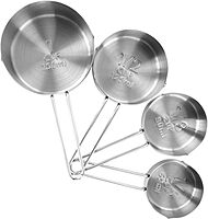 MegaChef 14 Piece Stainless Steel Measuring Cup and Spoon Set with Mixing Bowls, Silver