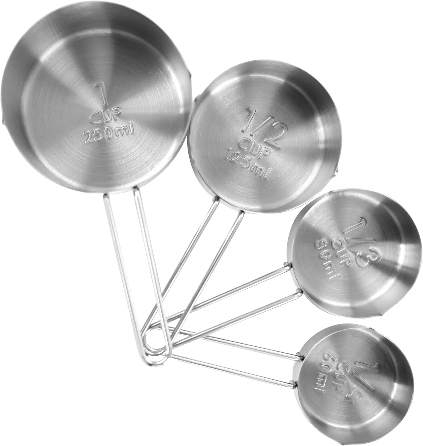 MegaChef 14 Piece Stainless Steel Measuring Cup and Spoon Set with Mixing Bowls, Silver
