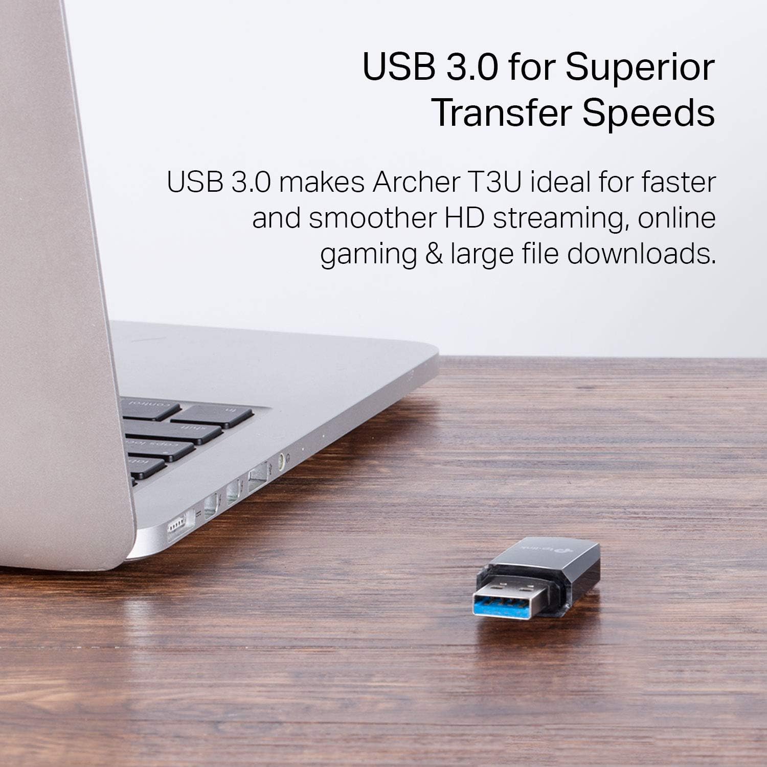 TP-Link AC1300 USB WiFi Adapter(Archer T3U)- 2.4G/5G Dual Band Wireless Network Adapter for PC Desktop, MU-MIMO WiFi Dongle