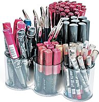 Azar Displays 225594 6-Cup Triangular Display, 6.75 x 6.75 x 2.5 inches, Clear