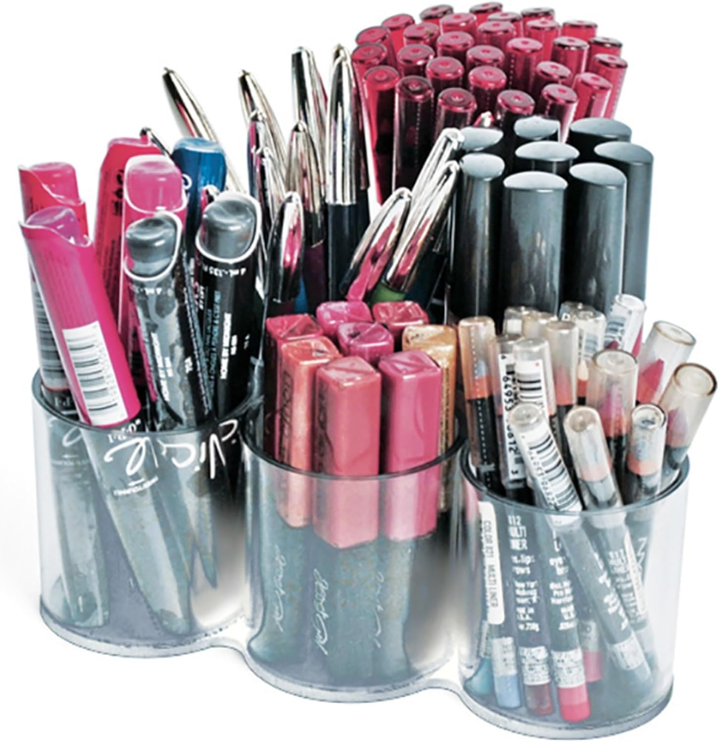 Azar Displays 225594 6-Cup Triangular Display, 6.75 x 6.75 x 2.5 inches, Clear