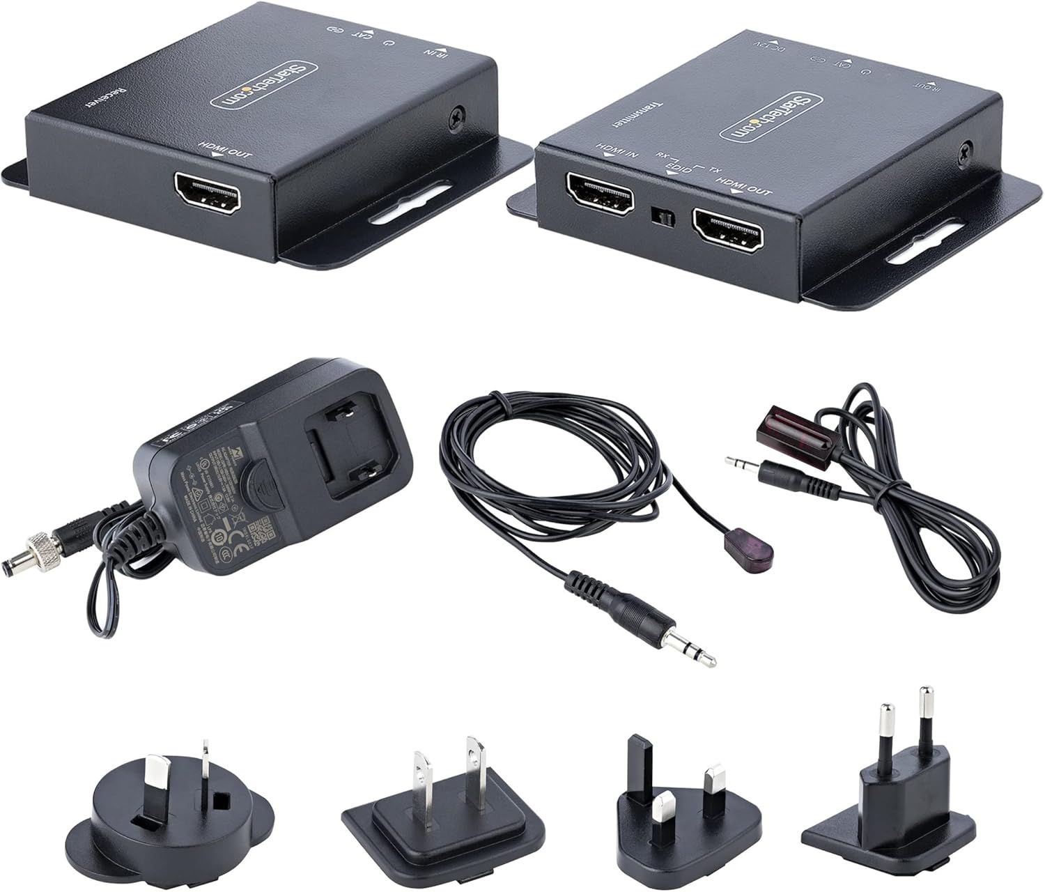 StarTech.com 4K HDMI Extender over CAT5e/CAT6 Cable, Transmitter & Receiver Kit