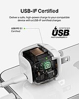 Belkin USB C Charger Block 30W, USB-C PD Super Fast Charging for Apple iPhone 16, 15, 14, Samsung Galaxy S25, Galaxy S24