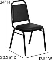 Flash Furniture HERCULES Series Trapezoidal Back Stacking Banquet Chair