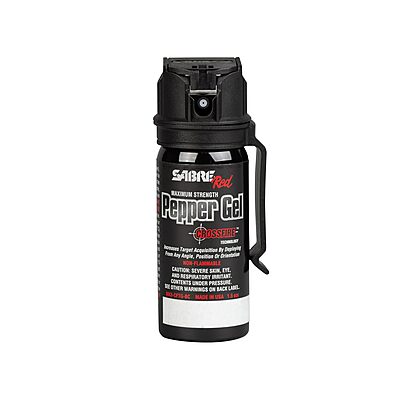 SABRE Crossfire Pepper Gel, Deploys At Any Angle, Maximizes Target Acquisition Against Multiple Threats