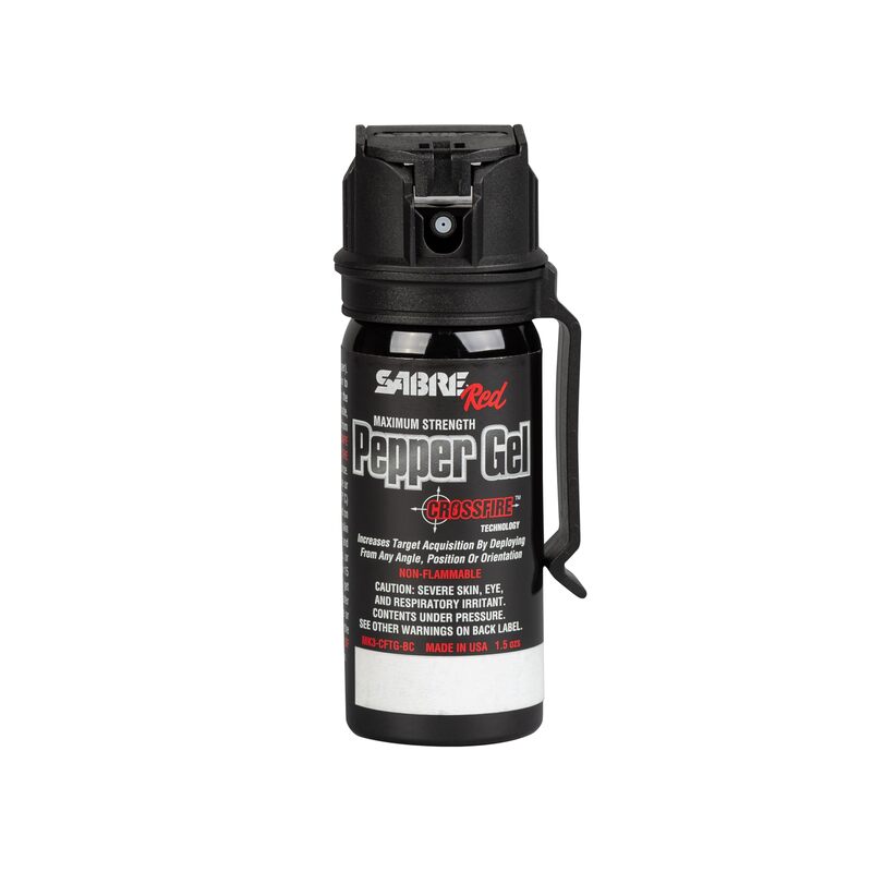 SABRE Crossfire Pepper Gel, Deploys At Any Angle, Maximizes Target Acquisition Against Multiple Threats