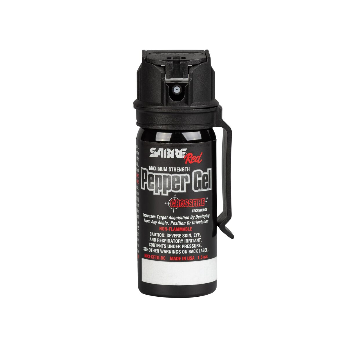 SABRE Crossfire Pepper Gel, Deploys At Any Angle, Maximizes Target Acquisition Against Multiple Threats