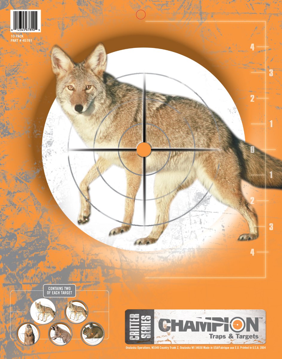 Champion Targets 45781 Critter Series 11 x 14 Targets (10 Pack)