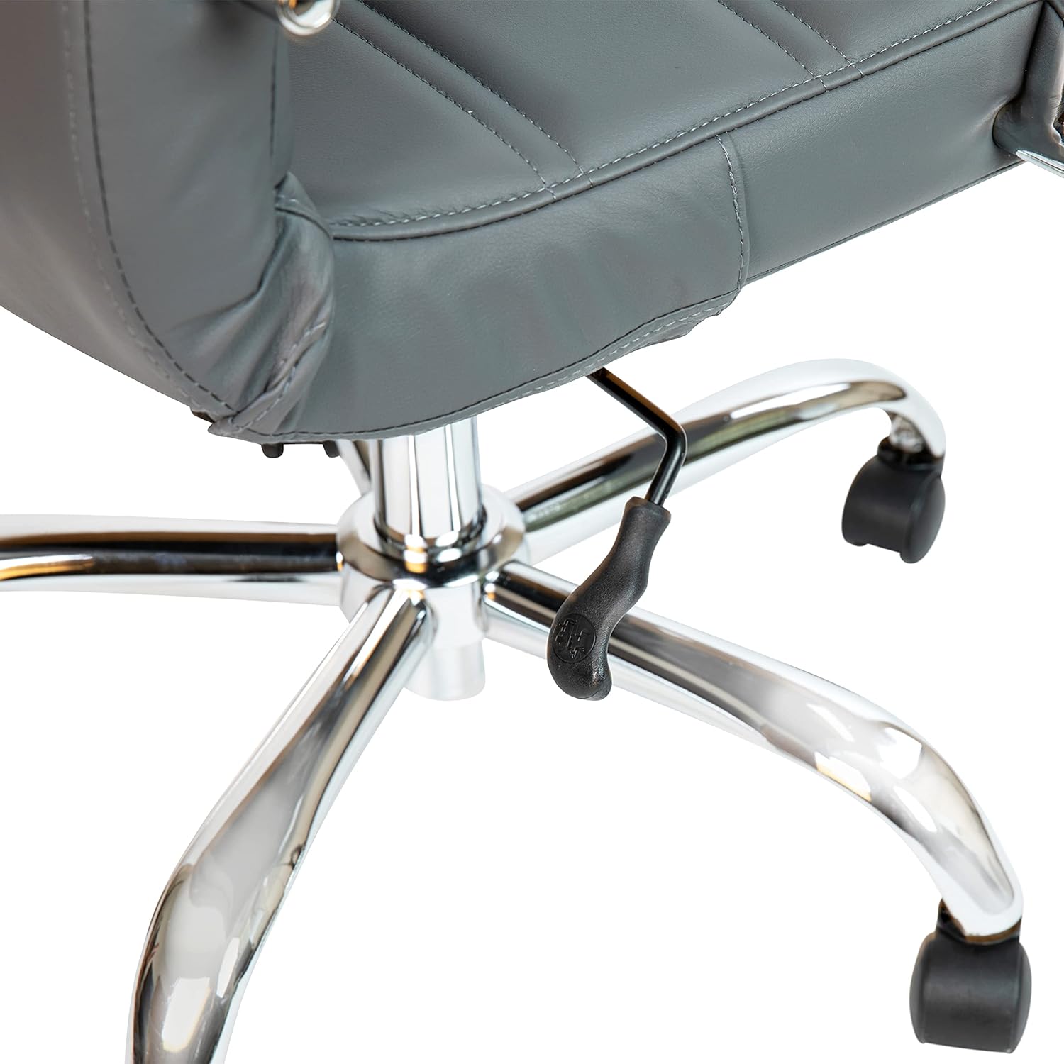 Flash Furniture Whitney Mid-Back Swivel LeatherSoft Desk Chair with Padded Seat and Armrests