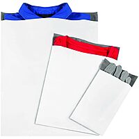 Aviditi Poly Mailer Envelopes, 7 1/2" x 10 1/2", White, Self-Seal with Tear Strip, Waterproof and Puncture Resistant