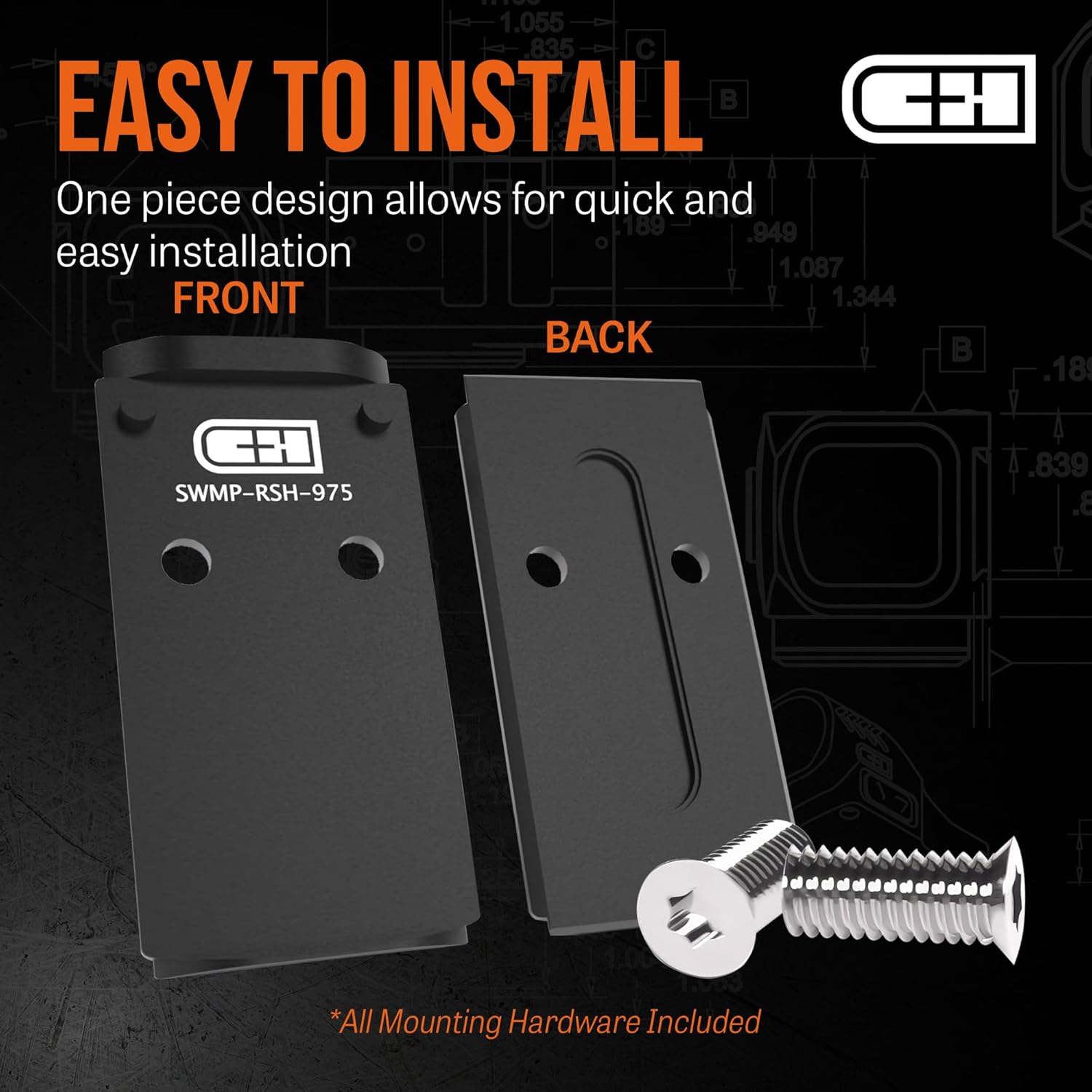C+H Precision Optic Adapter Plate for Smith & Wesson M&P 2.0 C.O.R.E.