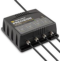 Minn Kota Precision MK-440PCL On-Board Battery Charger with 4 Charging Banks, 10 Amps per Bank